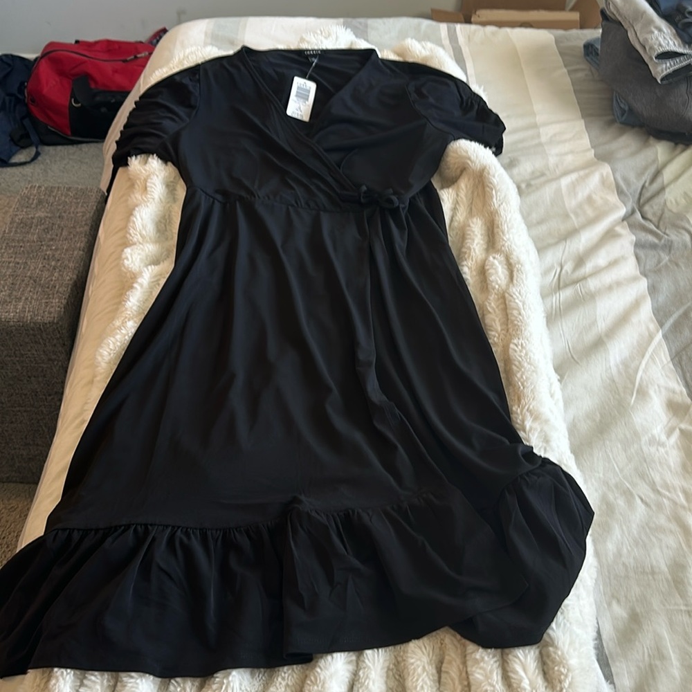 Torrid black midi dress